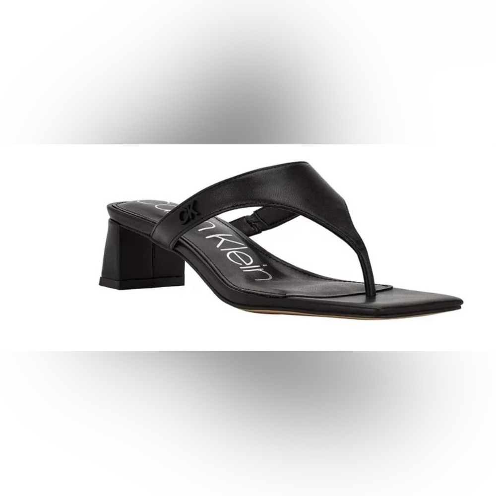 7M Calvin Klein Leather Block heels